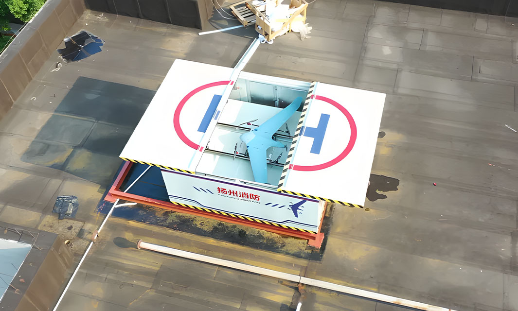 消防固定翼無人機機場揚州首飛，助力抗疫大顯身手